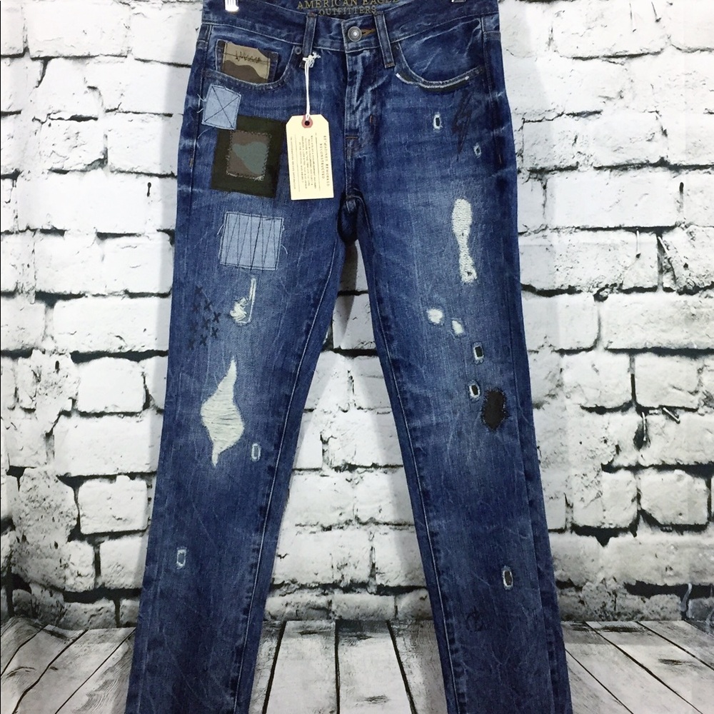 NWT One of a Kind Reconstructed AEO Skinny Jeans